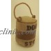 Leather & Canvas Doorstop - Rope Handle - Weighted   332322777786